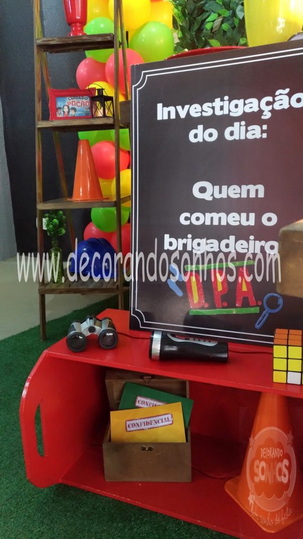 Decoração Detetives do Prédio Azul