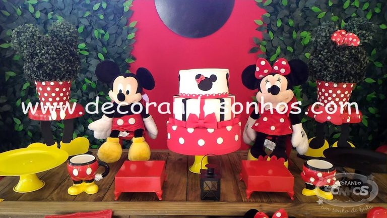Decoração Mickey e Minnie Rústica.  - Image 3