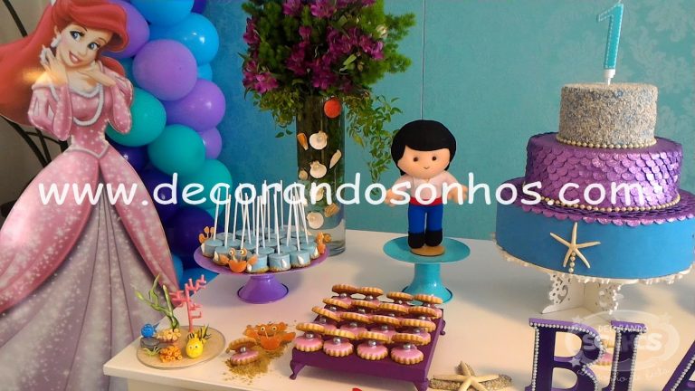 Decoração da Pequena Sereia