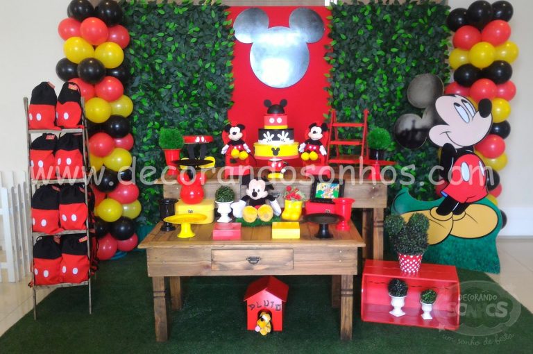 Decoração Mickey Rústica