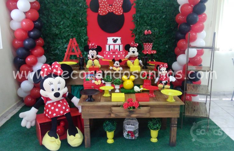 Decoração Minnie Vermelha